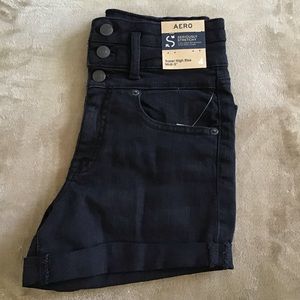 Aeropostale Super High Rise Midi Shorts